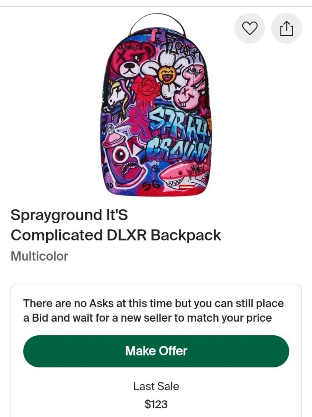 Sprayground It's Complicated DLXR Kids Backpack - Multicolor